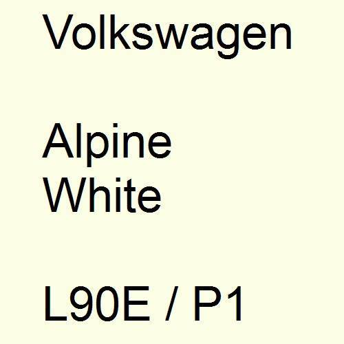 Volkswagen, Alpine White, L90E / P1.